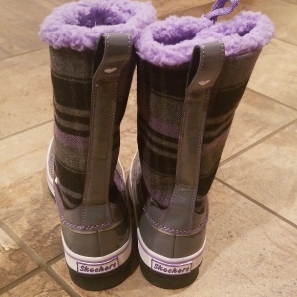 Girls Sketchers Winter Boots - Picture 3 of 7